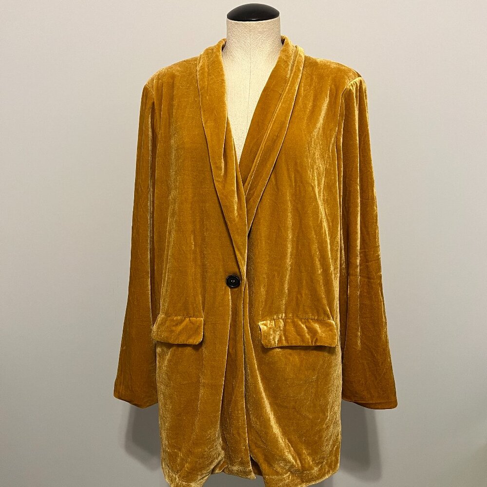 Mustard Velvet Women’s Jacket